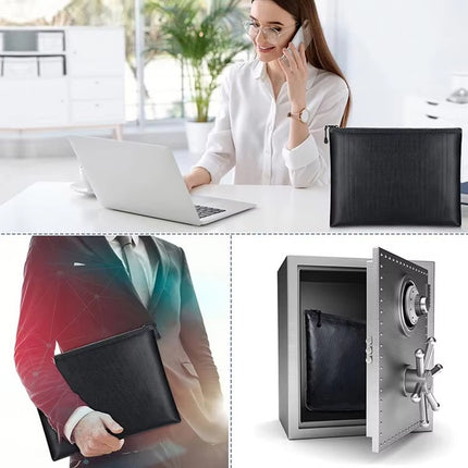 Portable Fireproof Waterproof Document & Cash Pouch – S/M/L Sizes