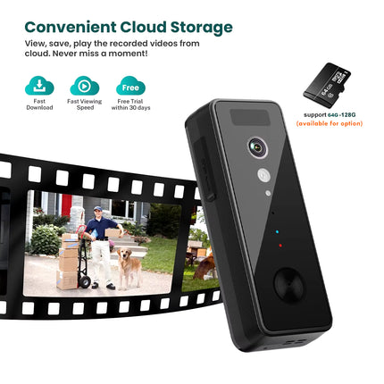 5G 2.4G 1080P Wifi Video Doorbell Dual Band Wireless Home Door Bell Tuya Smart Waterproof APP Remote Intercom Security Camera