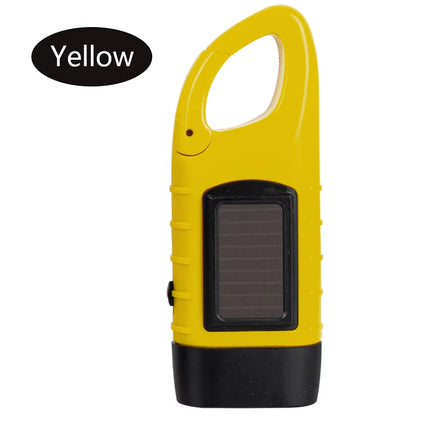 Hand Crank Dynamo Solar Power for Outdoor Camping Mountaineering Torch Lantern Professional Portable Tent Light LED Flashlight