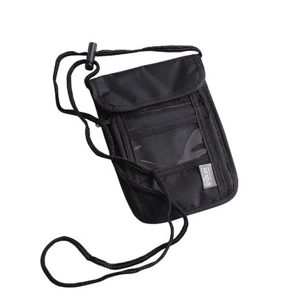 1 Pcs Waterproof RFID Nylon Storage Bag Travel Document Card Passport Bag Neck Wallet Money Document Card Passport Pouch