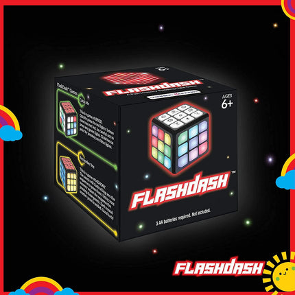 Flashing Cube Electronic Memory and Brain Game - 4-In-1 Handheld Stem Toys for Kids - Cool Gadgets, Games for Boys and Girls - Fun Family Game for Kids Ages 6-12 - Educational Gift Toy