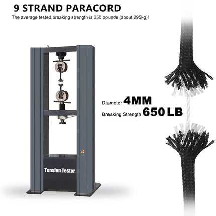 9-Core 650Lb Paracord – Tactisch touw voor doe-het-zelvers en kampeerders!