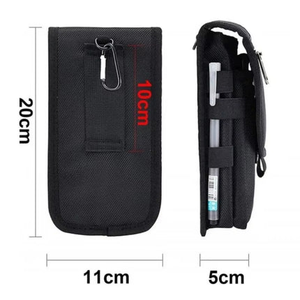 Flip Phone Bag with Three Compartments for Casual Pen Insertion and Waist Hanging Men'S Belt Loop Pouch Large Capacity Wallet