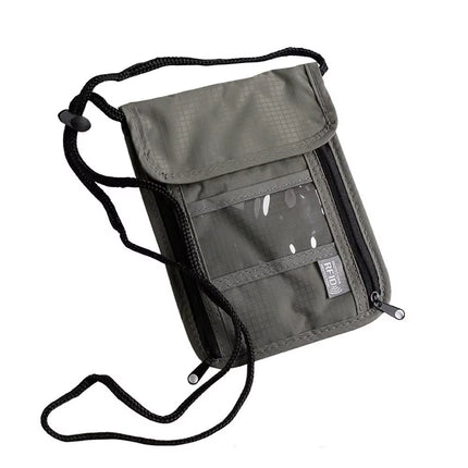 1 Pcs Waterproof RFID Nylon Storage Bag Travel Document Card Passport Bag Neck Wallet Money Document Card Passport Pouch