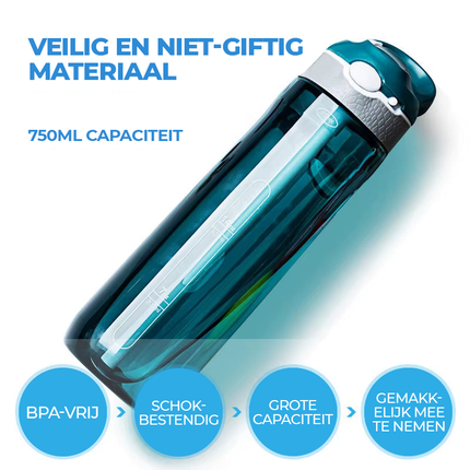 Waterfilter Fles 750ML - Outdoor & Noodvoorziening