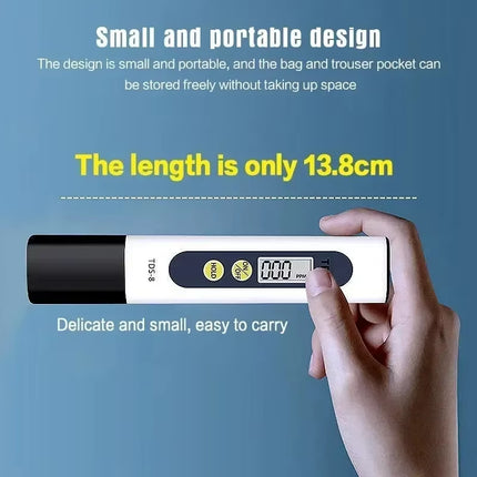 TDS Meter Digital Water Tester 0-9990Ppm Drinking Water Quality Analyzer Monitor Filter Rapid Test Aquarium Hydroponics Pools