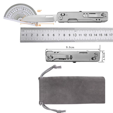 14-In-1 EDC Multitool Scissors Outdoor Camping Gear and Equipment Gadgets for Men Portable Survival Tools with Knife Screwdriver