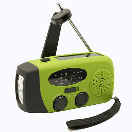 Multifunctionele Solar Hand Crank Radio 2000mAh - Noodkit
