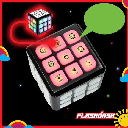 Flashing Cube Electronic Memory and Brain Game - 4-In-1 Handheld Stem Toys for Kids - Cool Gadgets, Games for Boys and Girls - Fun Family Game for Kids Ages 6-12 - Educational Gift Toy