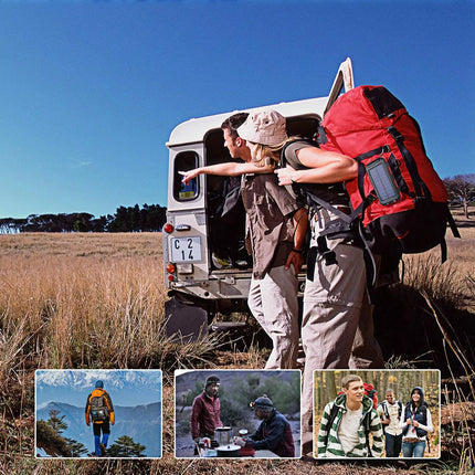 Outdoor Emergency Kit Solar Charger 20000Mah Portable Waterproof Solar Power Bank with LED Flashlights for Adventure Survival