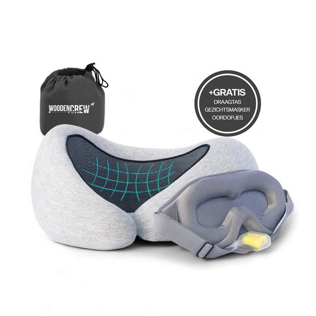 WoodenCrew™ Reiskussen | Ultiem Comfortpakket