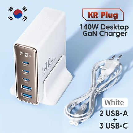 Toocki 140W GaN Desktop Charger – Krachtige en Efficiënte Oplader