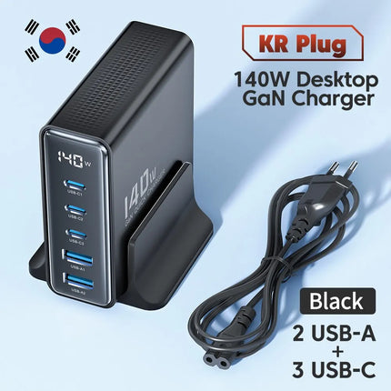 Toocki 140W GaN Desktop Charger – Krachtige en Efficiënte Oplader