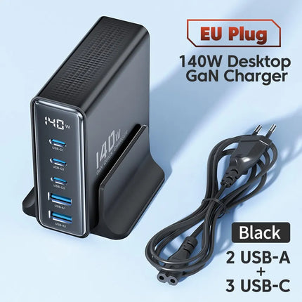 Toocki 140W GaN Desktop Charger – Krachtige en Efficiënte Oplader