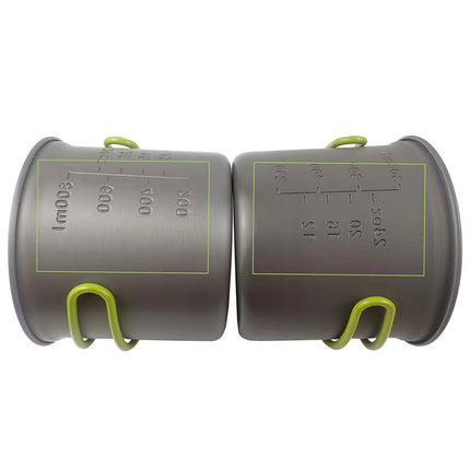 Camping Cookware Set Outdoor Pot Tableware Kit Cooking Water Kettle Pan Travel Cutlery Utensils Hiking Picnic Tourist