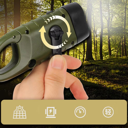 Hand Crank Dynamo Solar Power for Outdoor Camping Mountaineering Torch Lantern Professional Portable Tent Light LED Flashlight
