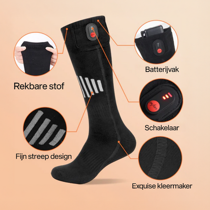 Oplaadbare Heatsocks Deluxe™️ | Nooit meer koude voeten tijdens een wintersport