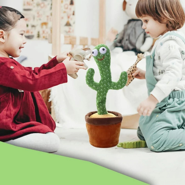 Dansende Cactus™ | Grappige Bewegingen, Kleurrijke LED-Verlichting & Uniek Design!