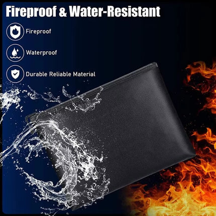 Portable Fireproof Waterproof Document & Cash Pouch – S/M/L Sizes