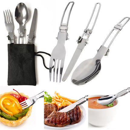 Camping Cookware Set Outdoor Pot Tableware Kit Cooking Water Kettle Pan Travel Cutlery Utensils Hiking Picnic Tourist