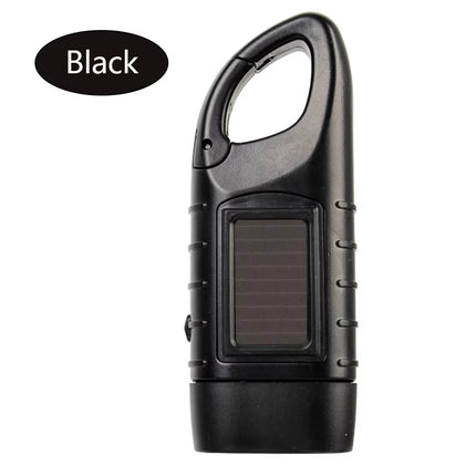 Hand Crank Dynamo Solar Power for Outdoor Camping Mountaineering Torch Lantern Professional Portable Tent Light LED Flashlight