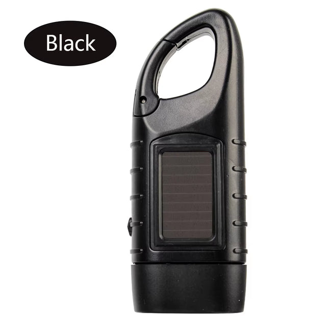 Hand Crank Dynamo Solar Power for Outdoor Camping Mountaineering Torch Lantern Professional Portable Tent Light LED Flashlight