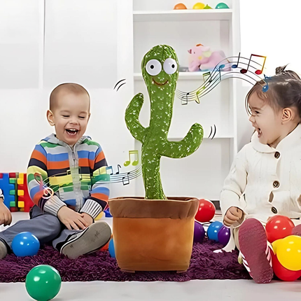 Dansende Cactus™ | Grappige Bewegingen, Kleurrijke LED-Verlichting & Uniek Design!