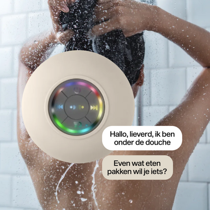 Bluetooth-doucheluidspreker met zuignap